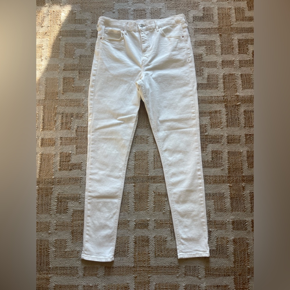 Topshop Jamie tall white denim jeans